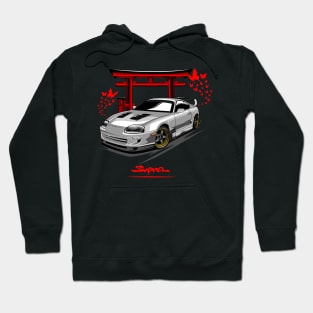 Toyota Supra MK IV Silver Hoodie